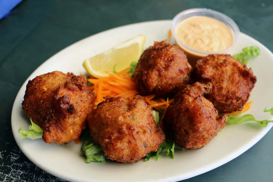 Picture conch fritters