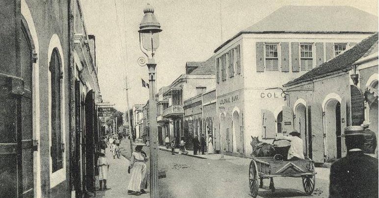 Picture af gammelt foto fra i Charlotte Amalie, St. Thomas