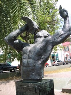 Picture af statuen Freedom i Charlotte Amalie, St. Thomas